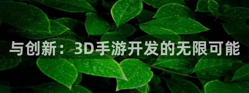 恒盛娱乐：与创新：3D手游开发的无限可能
